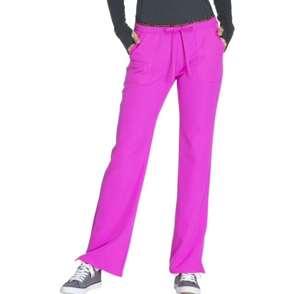 HEART & SOUL - Bright Pink Women's Medical Scrubs Super Soft Size Medium - Picture 1 of 8